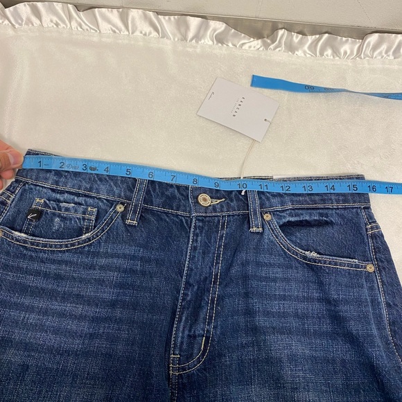 BRAND NEW KANCAN WOMEN'S RELAXED FIT BLUE JEANS, DISTRESSED, HIGH RISE,SIZE 9/28 - Picture 16 of 16